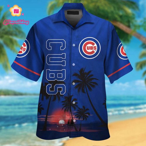 Chicago Cubs Hawaiian Shirt #3 - Official MLB Merchandise