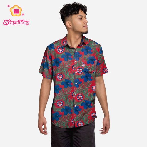 Chicago Cubs Hibiscus Button Up Shirt – Official MLB Merchandise