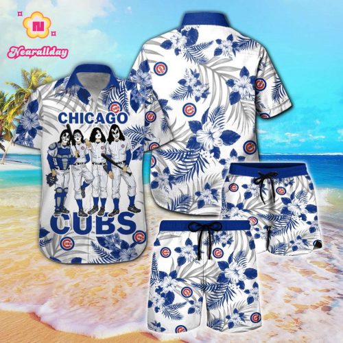 Chicago Cubs & Kiss Hawaiian Shirt – Official MLB Merchandise