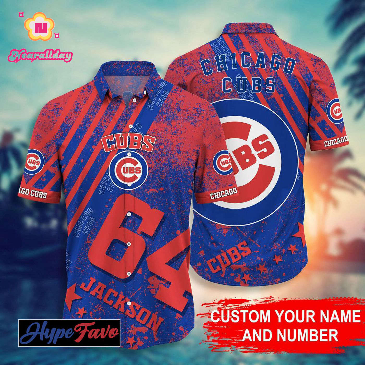 Custom Chicago Cubs MLB Hawaiian Shirt – Personalized Team Fan Gear Custom Chicago Cubs MLB Hawaiian Shirt – Personalized Team Fan Gear