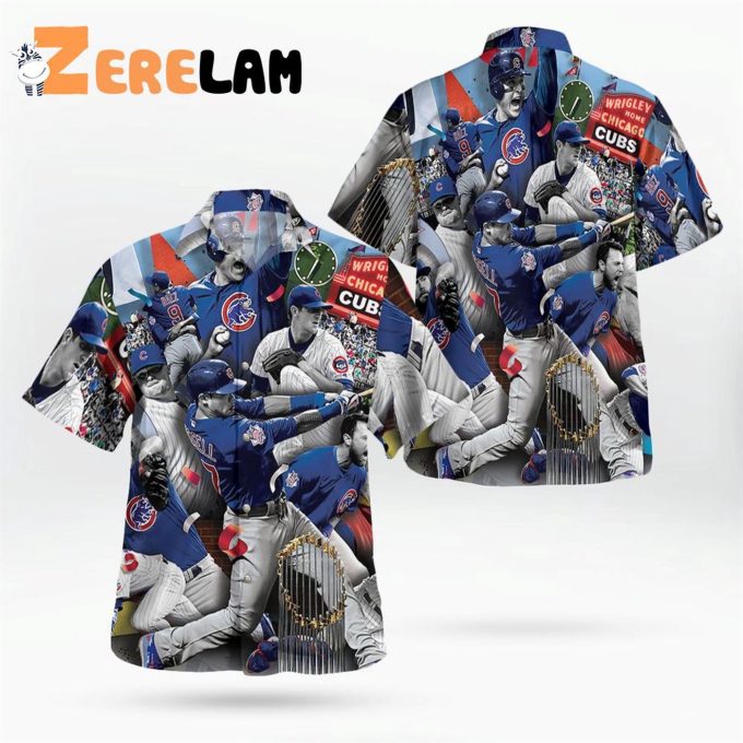 Chicago Cubs Hawaiian Shirt: Official MLB Merchandise for Fans