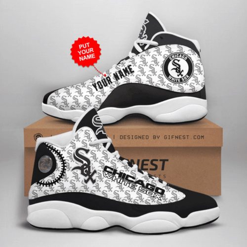 Chicago White Sox Custom Name Air Jordan 13 Sneakers 1034- Unisex Shoes Gift