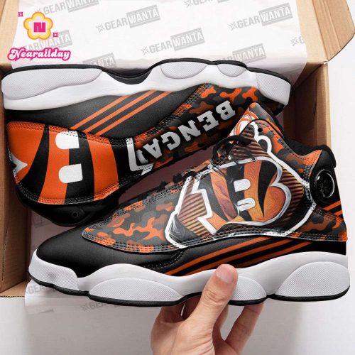 Cincinnati Bengals Air Jordan 13 Sneaker Custom For Fans Gift