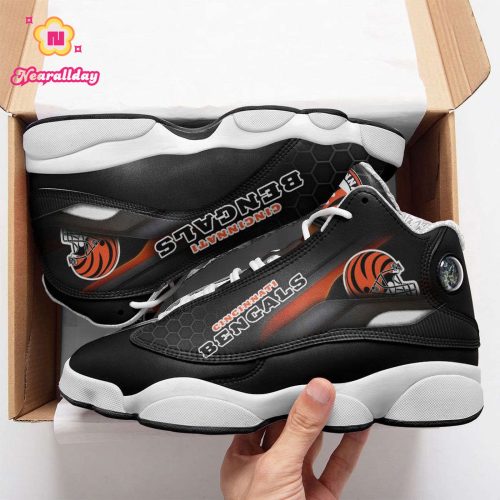 Cincinnati Bengals Air Jordan 13 Sneaker Custom For Fans Gift