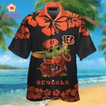 Cincinnati Bengals & Baby Yoda Hawaiian Shirt Gift for Men Women #2