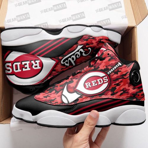 Cincinnati Reds Air Jordan 13 Sneaker Custom For Fans  Unisex Shoes Gift