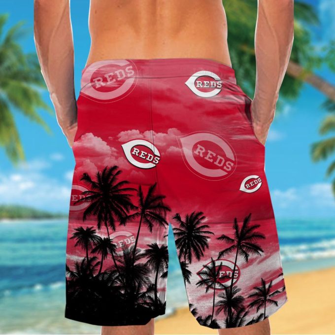 Cincinnati Reds Hawaiian Shirt #4 Official MLB Merchandise