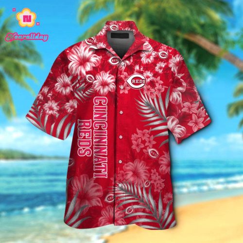 Cincinnati Reds Hawaiian Shirt #8 – Official MLB Merchandise