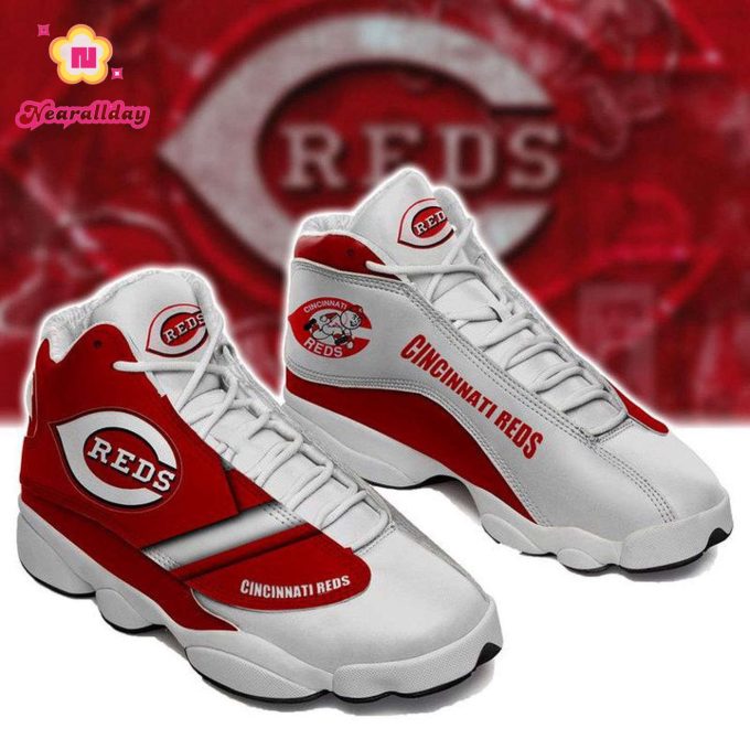 Cincinnati Reds Jordan 13 Shoes Cincinnati Reds  JD13 Sneakers For Men Women- Unisex Shoes Gift