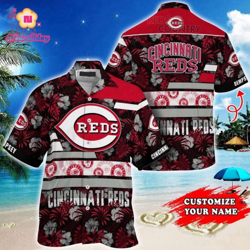 Cincinnati Reds MLB Hawaiian Shirt Dark Coconuts Style 01 – Summer Aloha Shirt for Men and Women