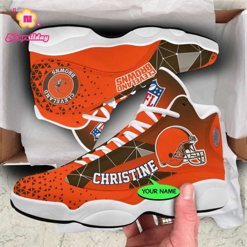 Cleveland Browns Air Jordan 13 Sneaker Custom For Fans Gift