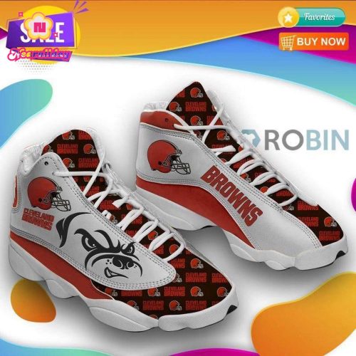 Cleveland Browns Air Jordan 13 Sneaker Custom For Fans Gift