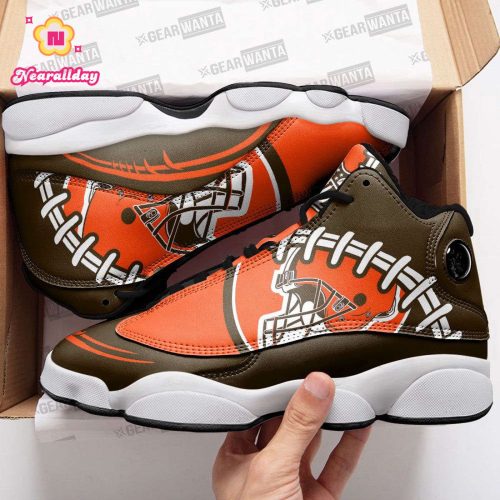 Cleveland Browns Air Jordan 13 Sneaker Custom For Fans Gift