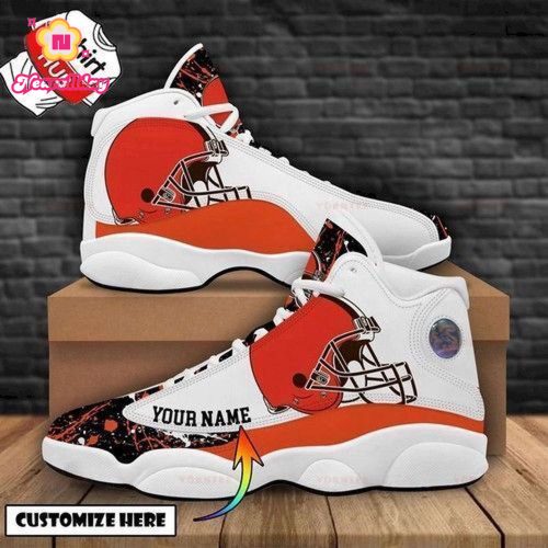 Cleveland Browns Air Jordan 13 Sneaker Custom For Fans Gift