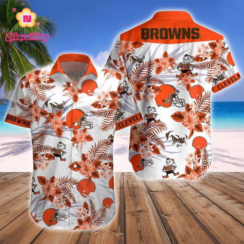Cleveland BrownsNFL Floral Hawaii Shirt Gift