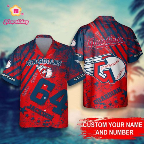 Cleveland Guardians MLB Personalized Hawaiian Shirt – Customized Baseball Fan Gear