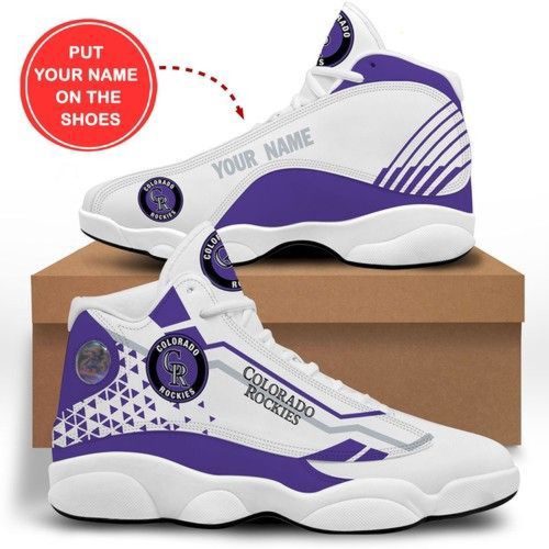 Colorado Rockies Air Jordan 13 Sneaker Custom For Fans  Unisex Shoes Gift
