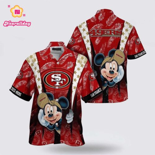 Cool Mickey Mouse NFL San Francisco 49ers Hawaiian Shirt Nfl Aloha shirt
