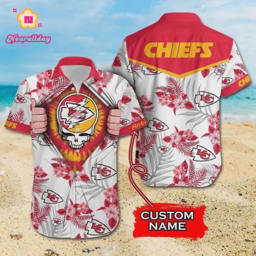 Custom Kansas City Chiefs Grateful Dead Hawaiian Shirt