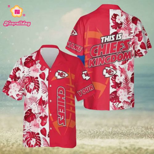 Custom Kansas City Chiefs Kingdom Football Hawaiian Shirt