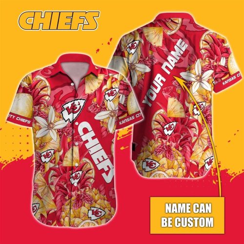 Custom Kansas City Chiefs Nfl Hawaiian Shirt  Gift