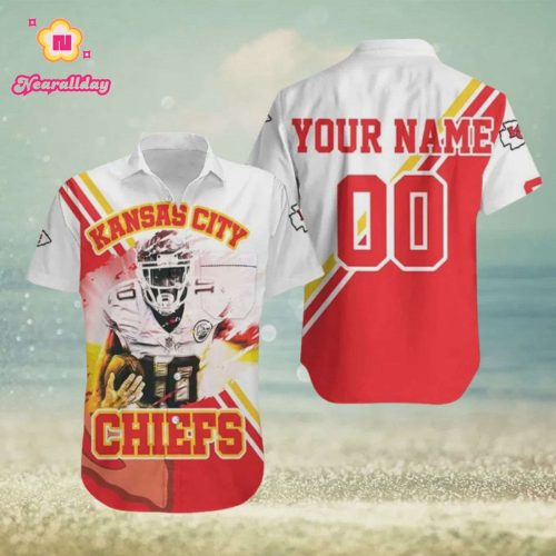 Custom Kansas City Chiefs Tyreek Hill 10 Hawaiian Shirt