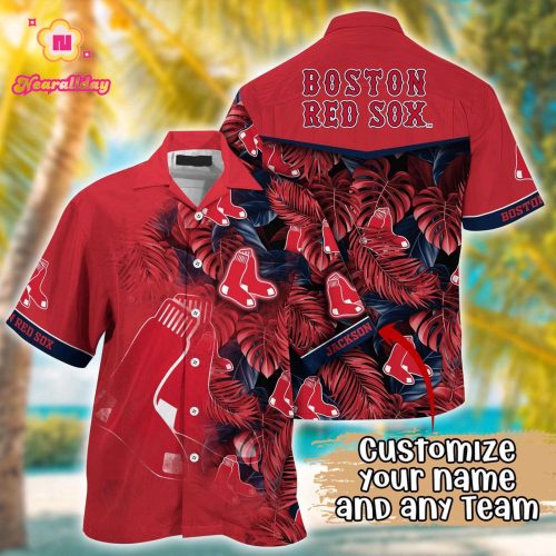 MLB Boston Red Sox Custom Hawaiian Shirt – Vibrant Fan Favorite!