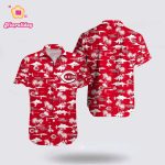 Personalized MLB Cincinnati Reds Hawaiian Shirt – Coconut AOP – Perfect for Cincinnati Reds Fans