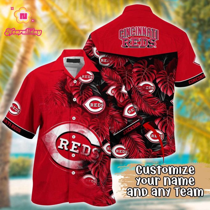 MLB Cincinnati Reds Custom Hawaiian Shirt: Radiant Rhythms for Fans