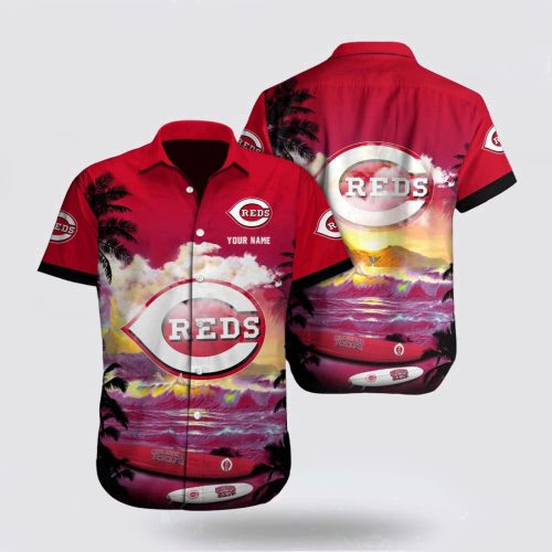 MLB Cincinnati Reds Custom Hawaiian Shirt – Surf in Style as a Fan!
