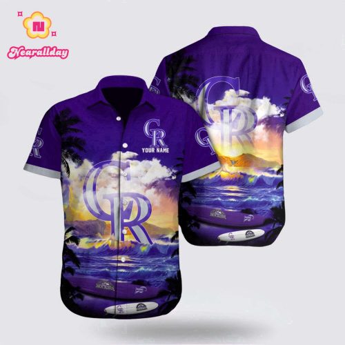 MLB Colorado Rockies Hawaiian Shirt Set – Show Your Fan Spirit!