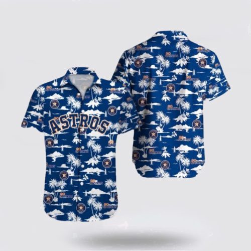 Personalized Houston Astros Hawaiian Shirt with Coconut AOP Design – Perfect for MLB Fans!