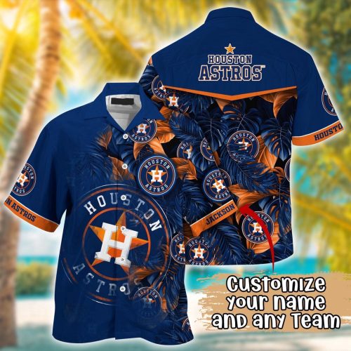 MLB Houston Astros Custom Hawaiian Shirt: Radiant Rhythms for Fans