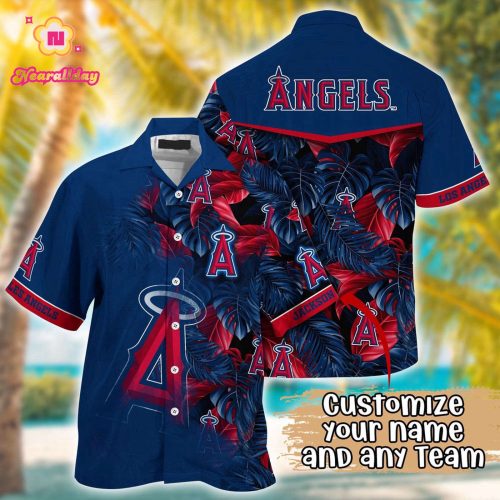 MLB Los Angeles Angels Custom Hawaiian Shirt - Radiant Rhythms for Fans