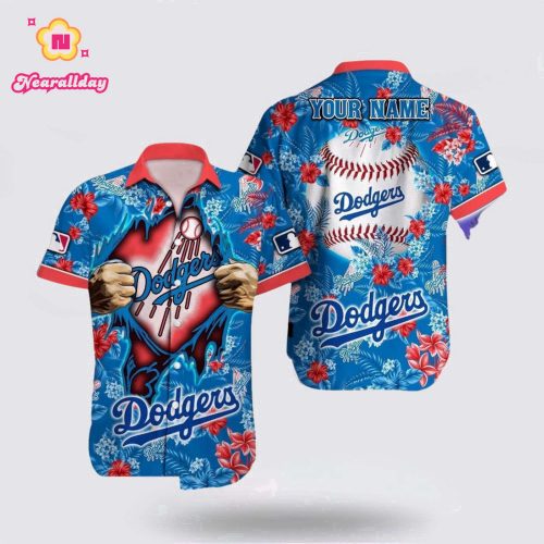 Los Angeles Dodgers Custom Hawaiian Shirt: MLB Fan Tropical Pattern