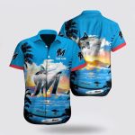 Custom MLB Miami Marlins Hawaiian Shirt – Perfect Fusion for Baseball Fans