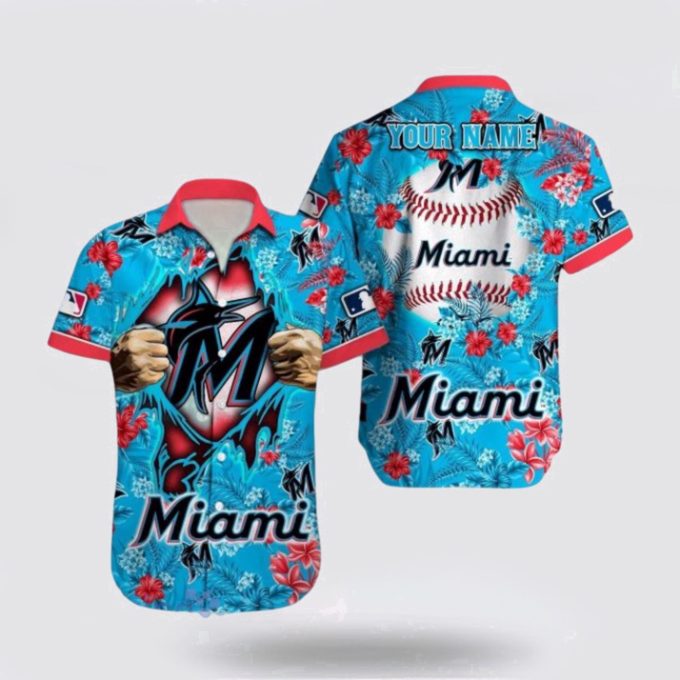 Miami Marlins MLB Fan Hawaiian Shirt – Custom Tropical Pattern
