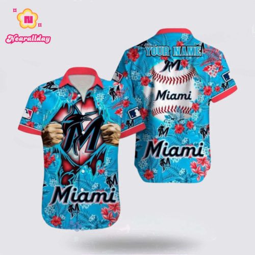 Miami Marlins MLB Fan Hawaiian Shirt – Custom Tropical Pattern
