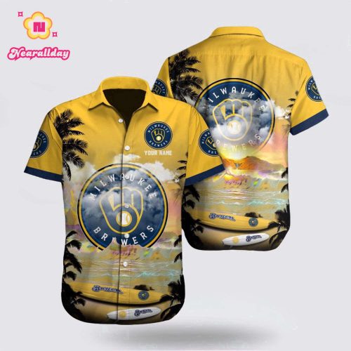 Custom MLB Milwaukee Brewers Hawaiian Shirt for Fan – Explore Ocean Style