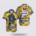 MLB Milwaukee Brewers Hawaiian Shirt – Ocean Vibes for Ultimate Fan