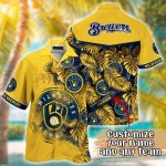 Milwaukee Brewers Hawaiian Shirt: Custom MLB Design for Fans