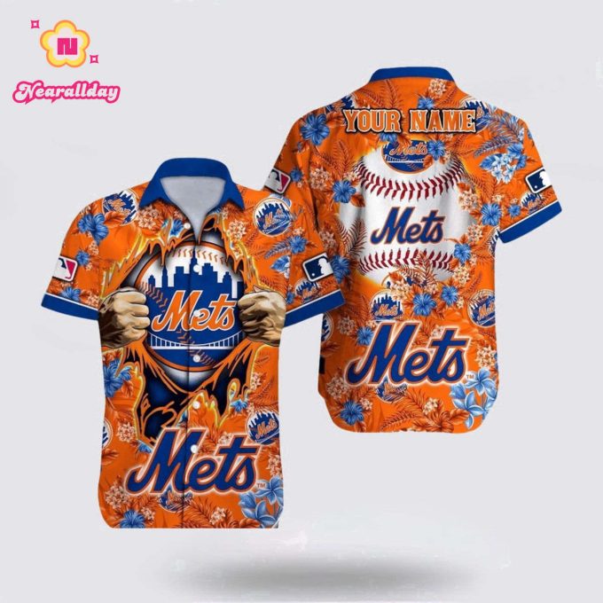 Customized MLB New York Mets Hawaiian Shirt – Let Your Fan Imagination Soar