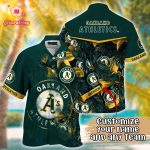 Oakland Athletics Custom Hawaiian Shirt: Radiant Rhythms for MLB Fans