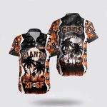 MLB San Francisco Giants Fan Hawaiian Shirt with Custom Coconut Logo Pattern