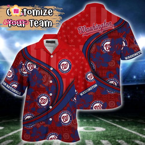 Unique MLB Washington Nationals Hawaiian Shirt for Fans - Custom Harmony Hues