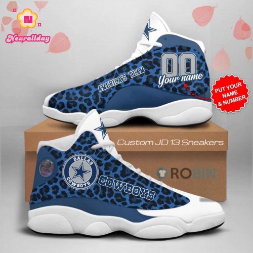 Dallas Cowboys Air Jordan 13 Sneaker Custom For Fans Gift