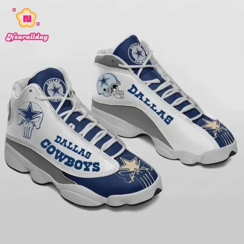 Dallas Cowboys Air Jordan 13 Sneaker Custom For Fans Gift
