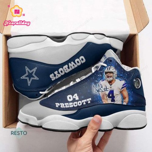 Dallas Cowboys Air Jordan 13 Sneaker Custom For Fans Gift