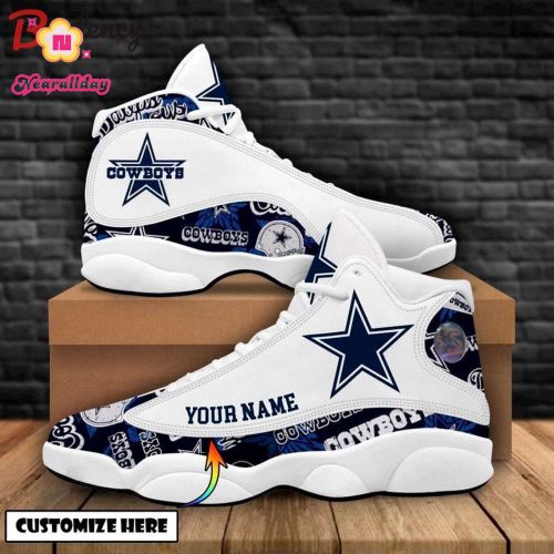 Dallas Cowboys Air Jordan 13 Sneaker Custom For Fans Gift
