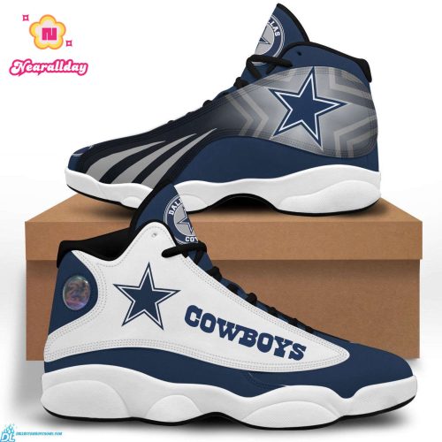 Dallas Cowboys Air Jordan 13 Sneakers Sport Shoes Plus Size